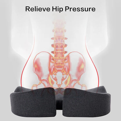 Memory Foam Seat Cushion Non Slip Orthopedic Prostate Cushion for Tailbone Sciaticaback Pain Relief Comfort Chair Car Seat